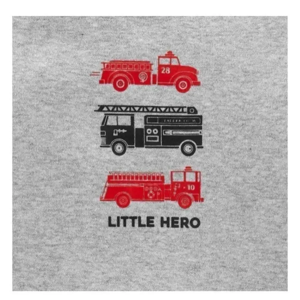 Carters Baby Boys Firetruck 4 Piece Summer Outfits Size 6 Months NEW